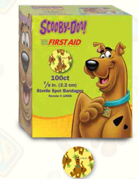 Dukal 10658 American White Cross Stat Strip Scooby-Doo Adhesive Spot Bandage