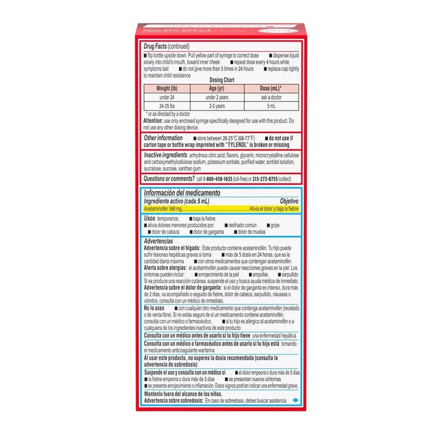 Infants' Tylenol® Acetaminophen Children's Pain Relief