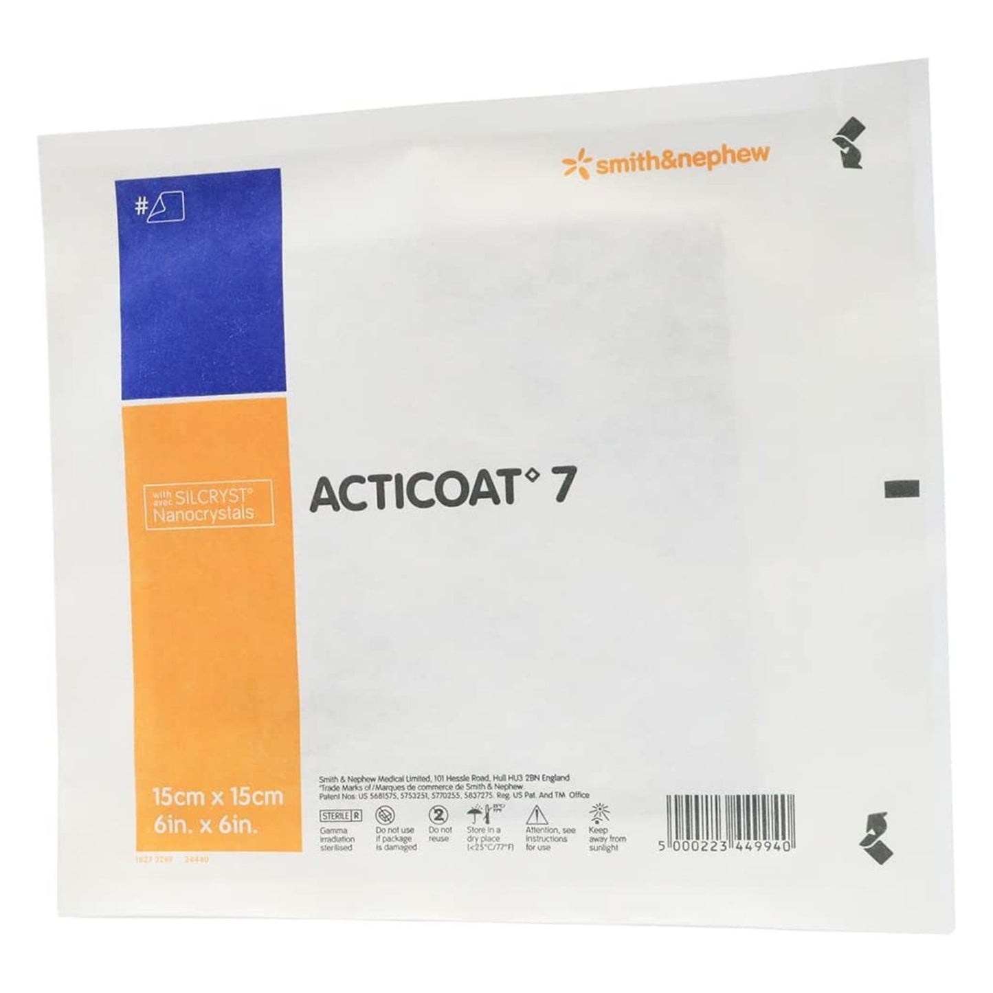 Acticoat Flex 3 Silver Dressing, 4 x 4 Inch