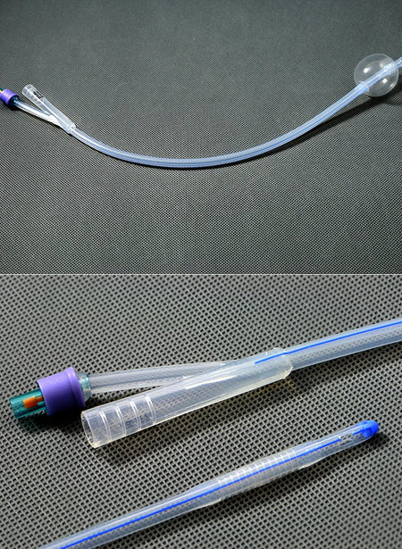Amsino 841128 AMSure 100% Silicone Foley Catheter, 22 Fr., 30 cc