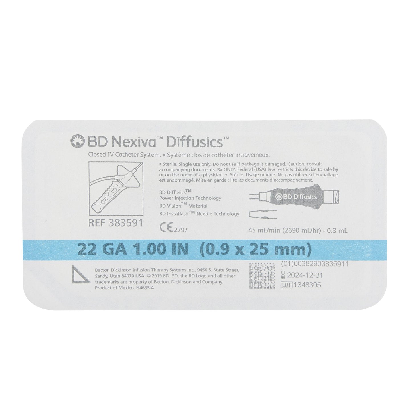 Nexiva™ Diffusics™ Closed IV Catheter