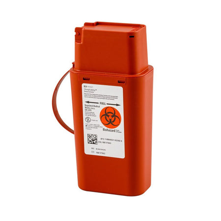 Cardinal 8303SA SharpSafety Sharps Transport Container, 1 Quart, 8¾ x 2½ x 4½ Inch