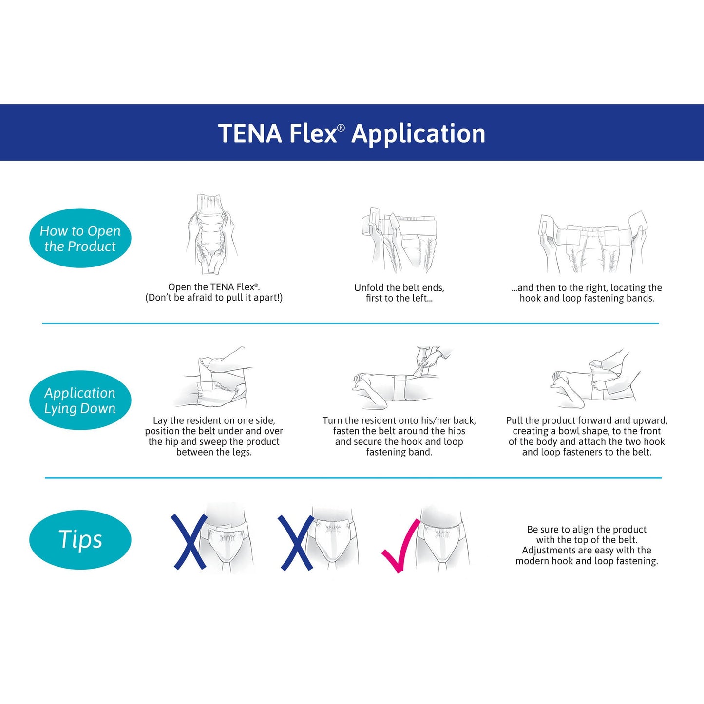 Tena® Flex™ Super Belted Incontinence Briefs, Extra Large