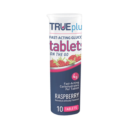 Trividia Health Inc P1H01RS-10 TRUEplus Raspberry Glucose Supplement