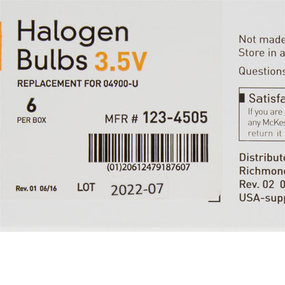 McKesson Halogen Bulb, 3.5V