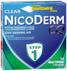 Nicoderm CQ® Stop Smoking Aid Clear Patches Step 1 21 mg