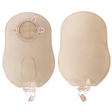 Hollister 928297 New Image Two-Piece Beige Urostomy Pouch, 57 mm Flange, Red Match