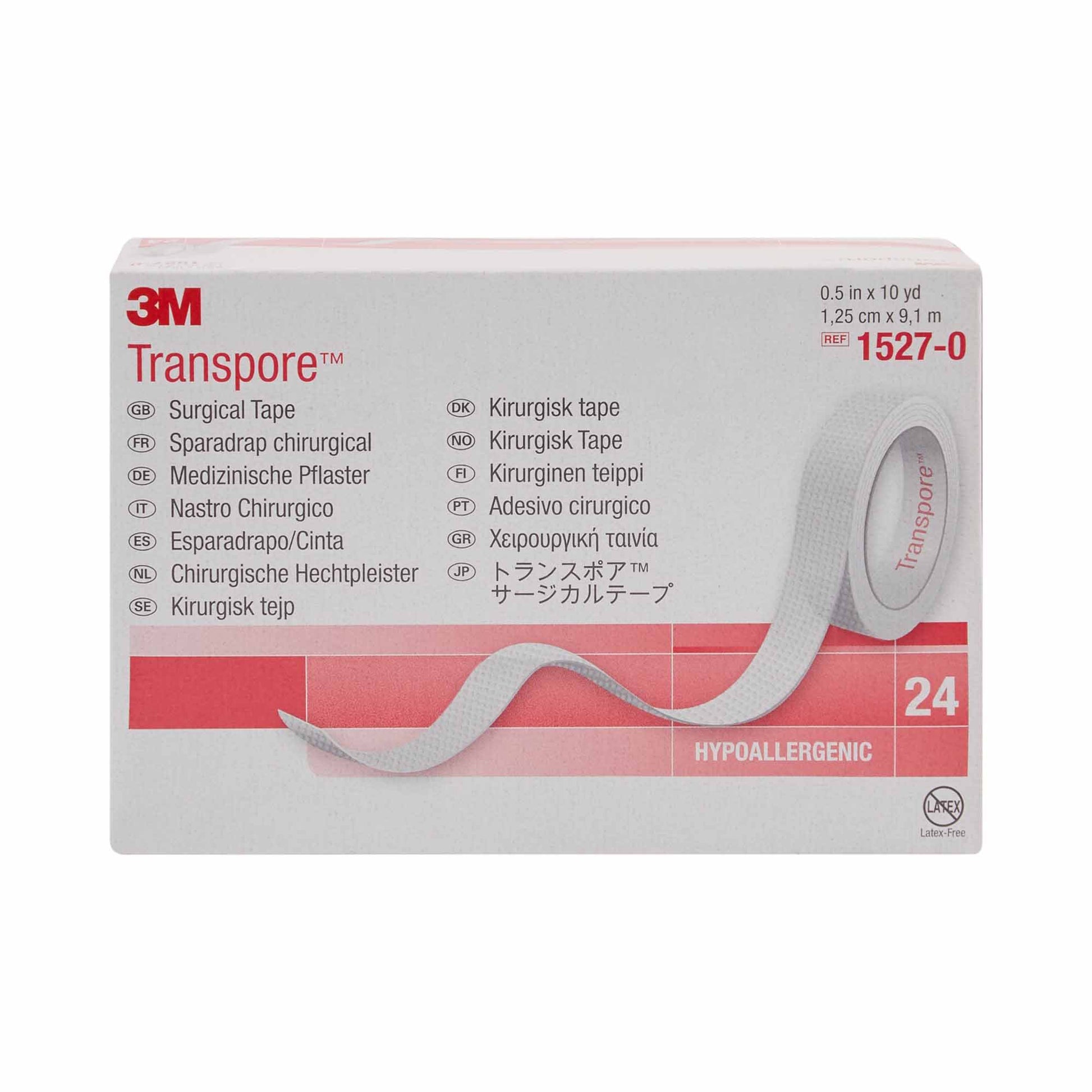 3M Transpore Plastic Medical Tape, 1/2 Inch x 10 Yard, Transparent by Solventum Corporation product image - view 4