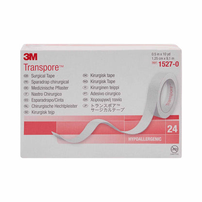 3M Transpore Plastic Medical Tape, 1/2 Inch x 10 Yard, Transparent by Solventum Corporation product image - view 4