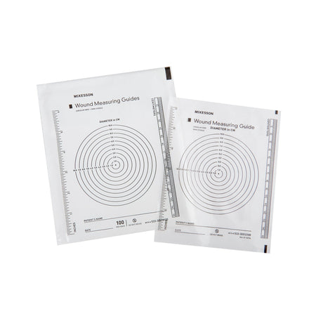 McKesson 533-30012100 Plastic Wound Measuring Guide, 5 x 7 Inch