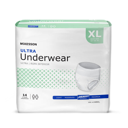 McKesson UWBXL Ultra Heavy Absorbent Underwear, X-Large