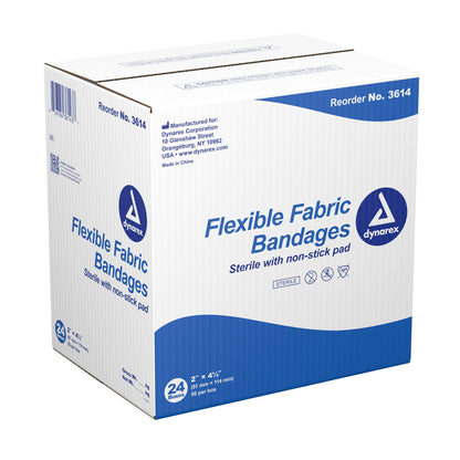 dynarex® Tan Adhesive Strip, 2 x 4½ Inch