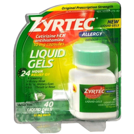 J & J Sales 50580077940 Zyrtec Allergy 10 mg Liquid Gels Capsules
