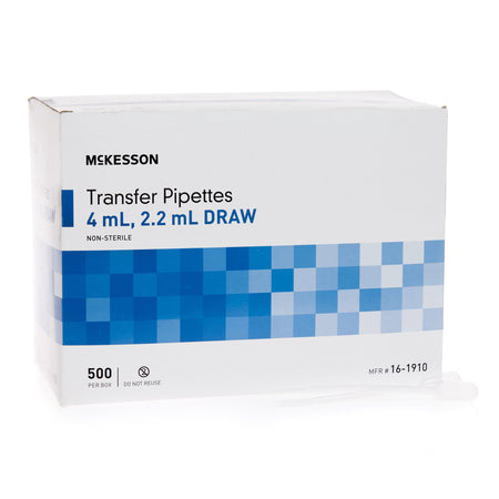 McKesson 16-1910 Transfer Pipette Tip, 3.9 mL, 2.2 mL Draw Volume