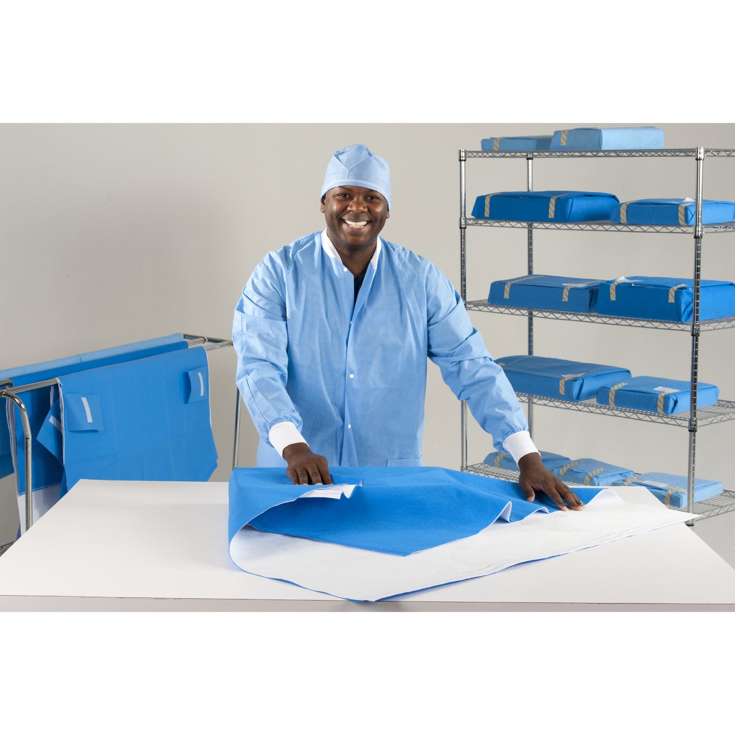 Quick Check H100 Sterilization Wrap, 12 x 12 Inch