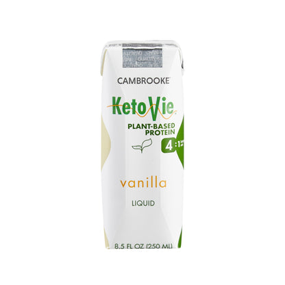 Oral Supplement KetoVie® 4:1 Plant-Based Protein Vanilla Flavor Liquid 8.5 oz. Carton