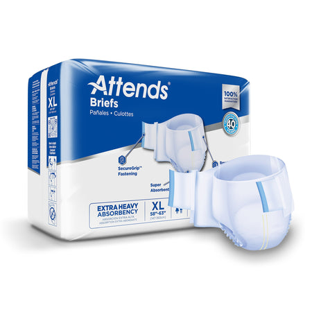 Attends DDP40 Extra Heavy Absorbency Briefs, Extra Large