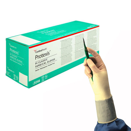 Cardinal 2D72PL85X Protexis PI Classic Polyisoprene Surgical Glove, Size 8.5, Ivory