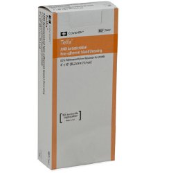 Cardinal 7666 Telfa Impregnated Antimicrobial Dressing, 4 x 8 Inch