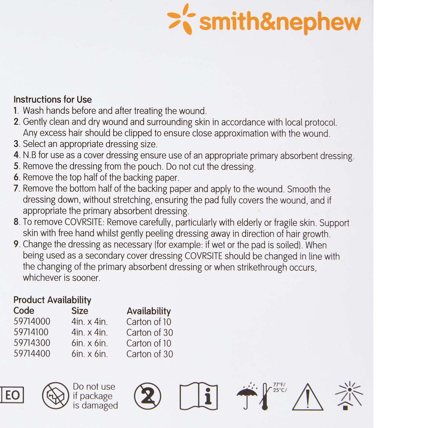 Covrsite Composite Dressing, 4 x 4 Inch