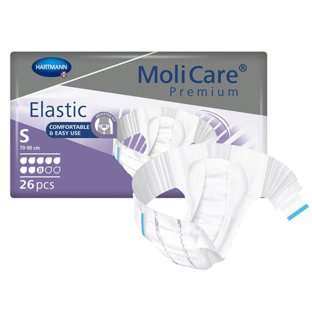 Hartmann 165471 MoliCare Premium Elastic 8 Drop Absorbency Incontinence Briefs, Small
