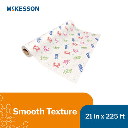 Table Paper McKesson 21 Inch Width 225 Foot Length Print (Sea Friends) Smooth