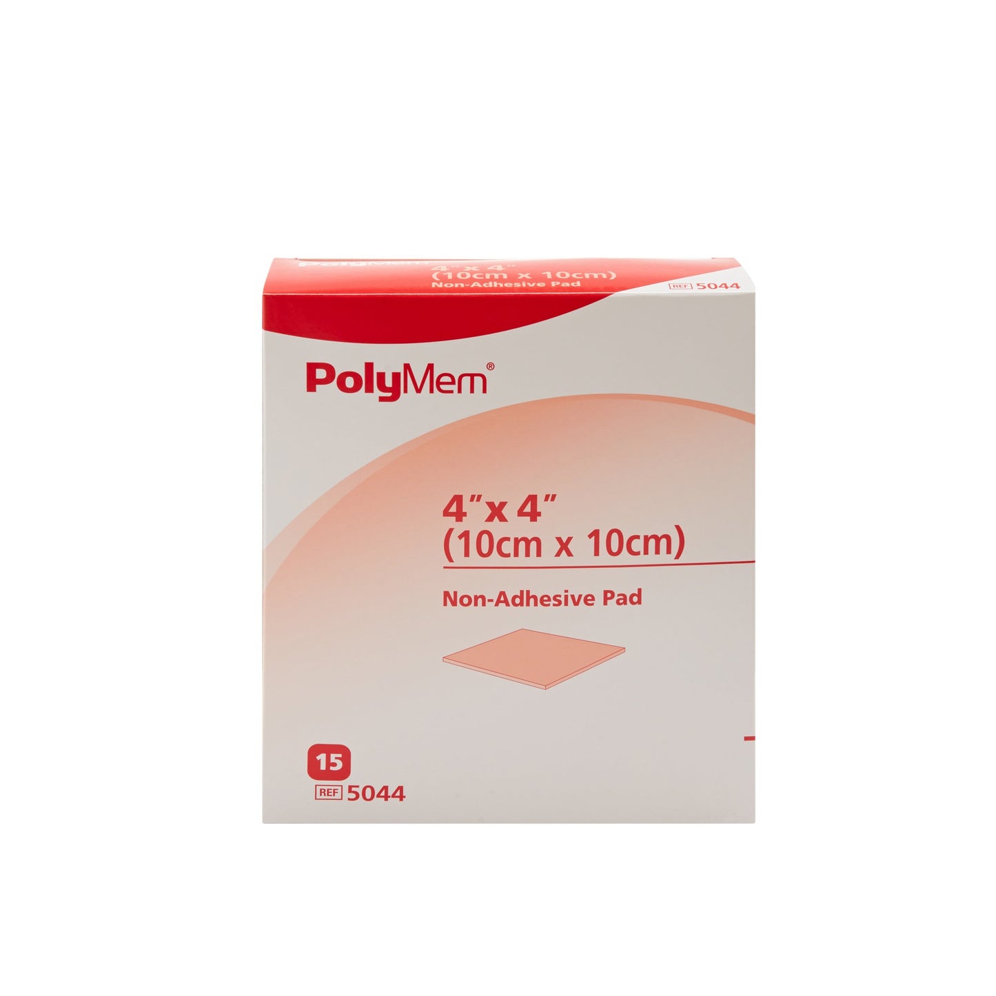 PolyMem Foam Dressing Nonadhesive Without Border, 4 x 4 Inch