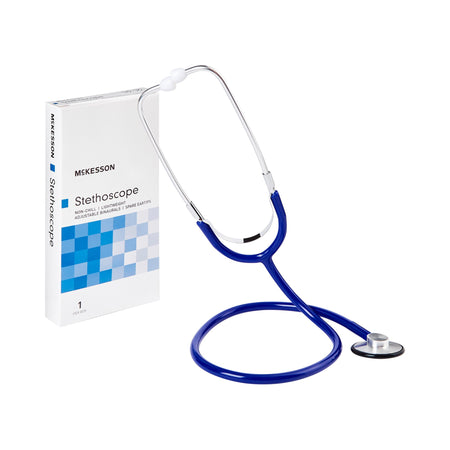 McKesson 01-660RBGM Classic Stethoscope, Royal Blue Tubing