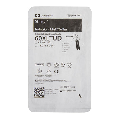 Shiley™ Extended-Length Tracheostomy Tube, Uncuffed, Size 6