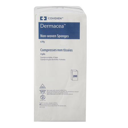 Cardinal 441401 Dermacea Nonwoven Sponge, 3 x 3 Inch, 4-Ply