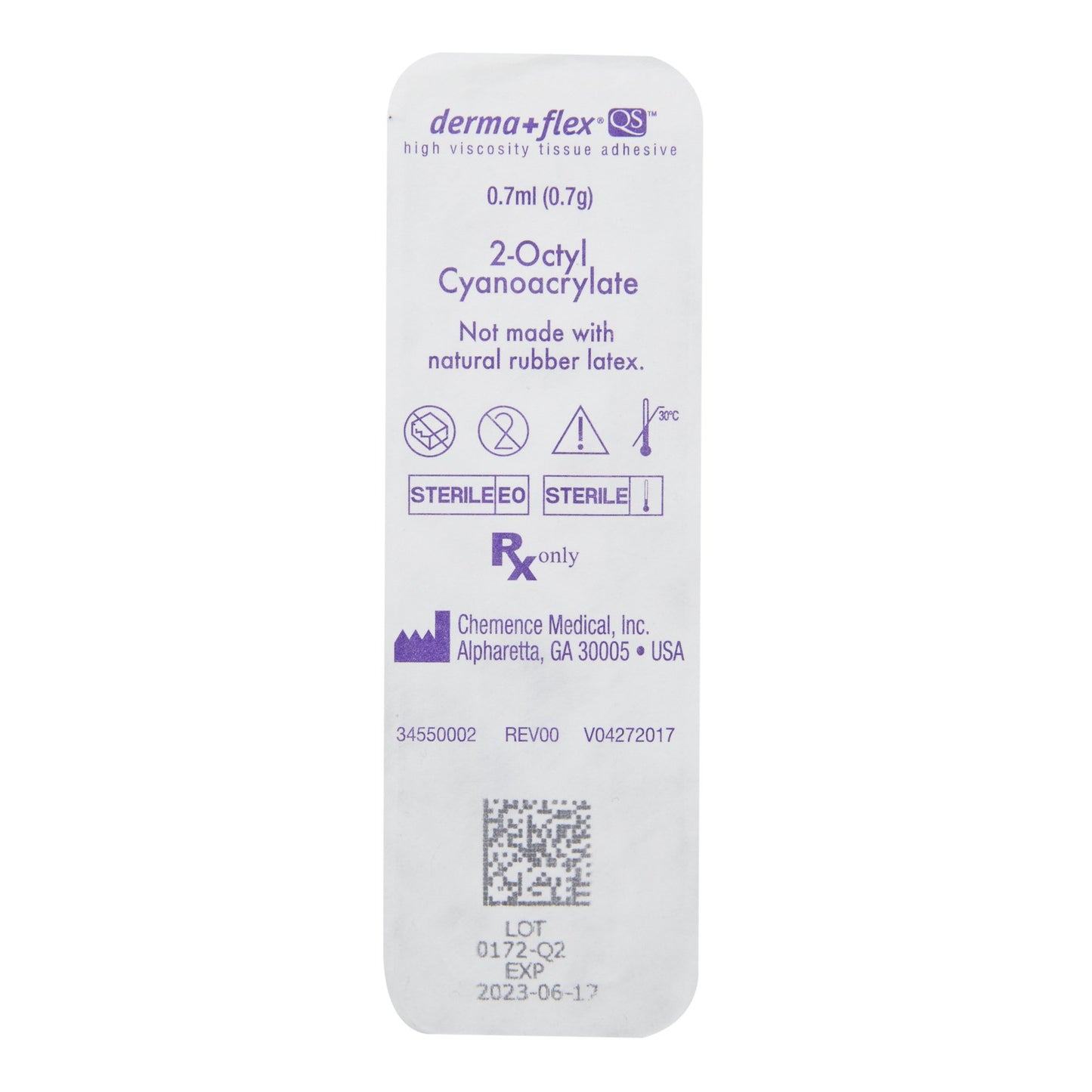 derma+flex QS Topical Skin Adhesive by Chemence Medical product image - view 3