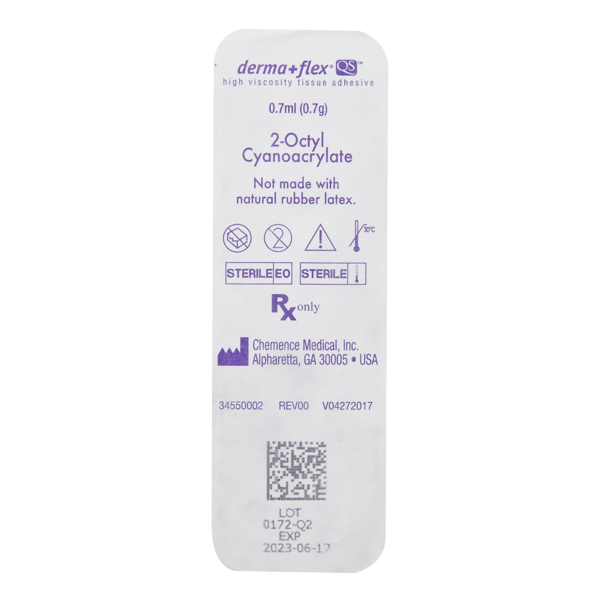 derma+flex QS Topical Skin Adhesive by Chemence Medical product image - view 3