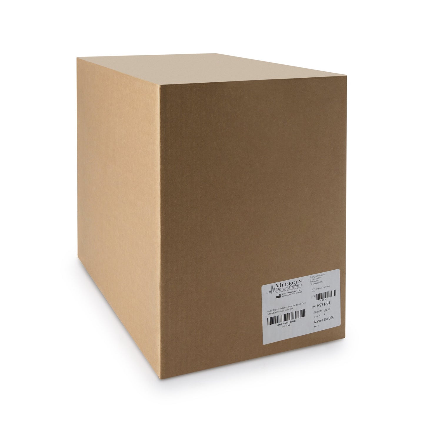 Medegen Medical Triangular Graduated Container, 1000 mL