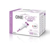 Links Medical OC-L100-30 Safety Lancet ONE-CARE 30 Gauge Retractable Push Button Activation Finger