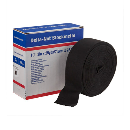 BSN 7272302 Delta-Net Black Synthetic Compression Stockinette, 3 Inch x 25 Yard