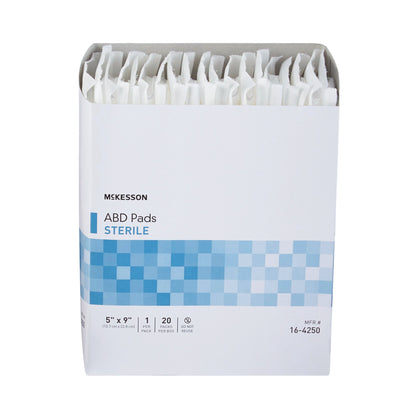 McKesson Sterile Abdominal Pad, 5 x 9 Inch