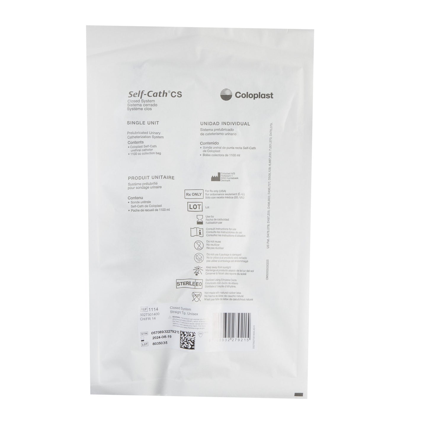 Coloplast Self-Cath® Intermittent Closed System Catheter, 14 Fr.