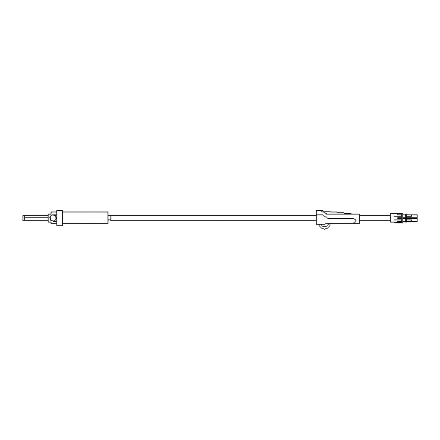 IV Pump Set Z-800 Pump Without Ports 20 Drops / mL Drip Rate Without Filter 105 Inch Tubing Solution