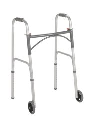 drive™ Steel Folding Walker, 25 – 32 Inch Height