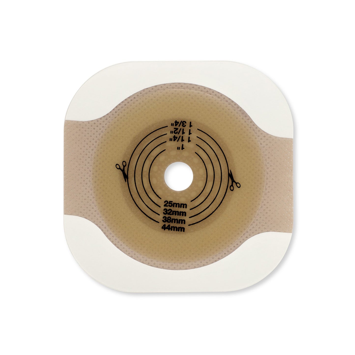 New Image™ Flat CeraPlus™ Ostomy Barrier with Tape Borders, 44 mm Flange, 29 mm