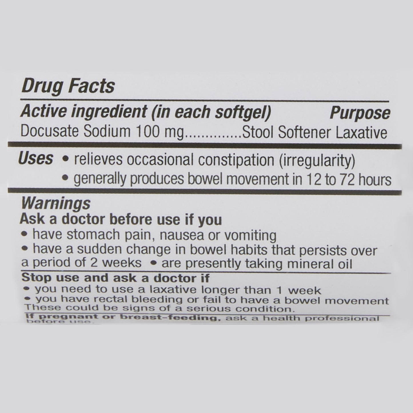 Geri-Care® Docusate Sodium Stool Softener