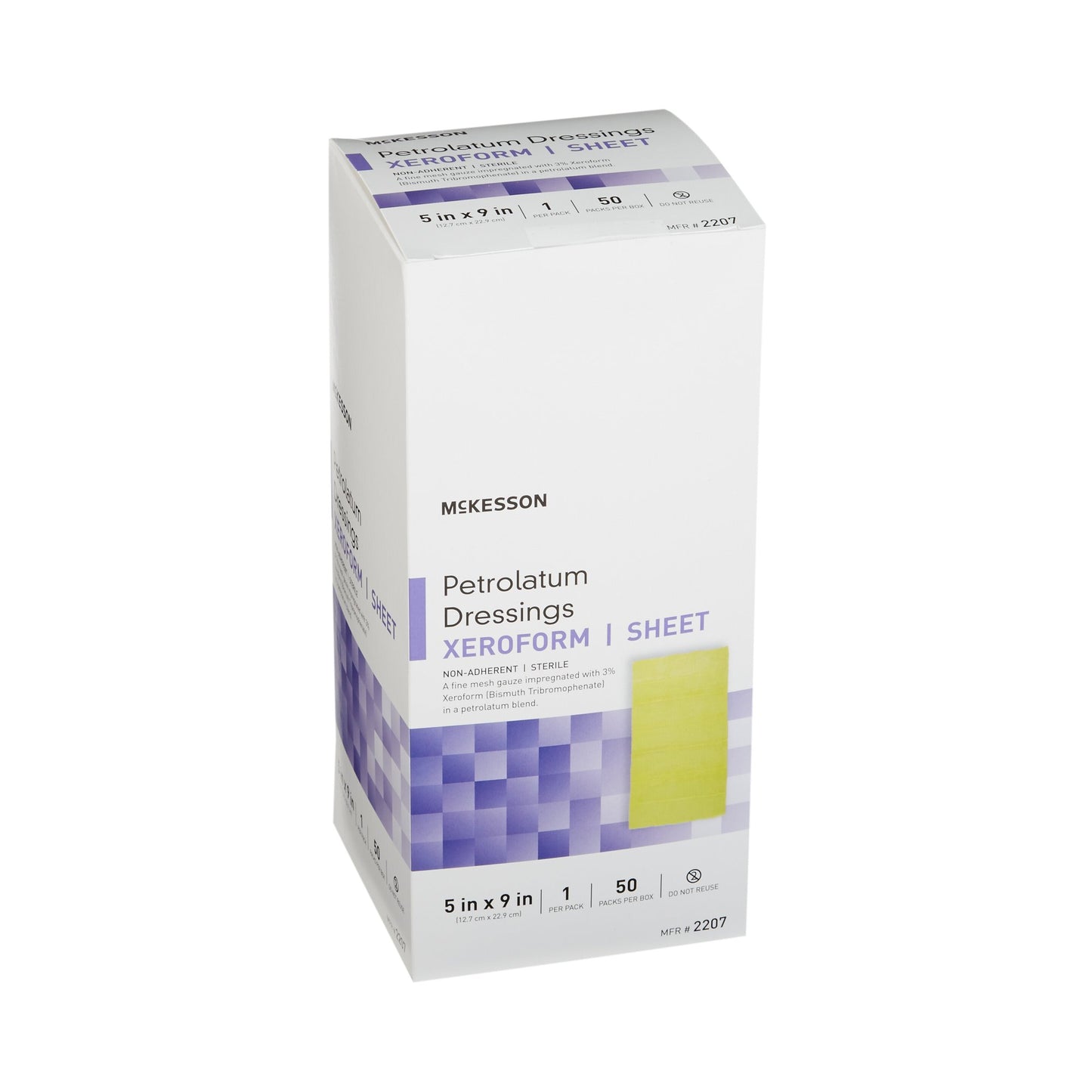 McKesson Xeroform Petrolatum Impregnated Dressing, 5 x 9 Inch
