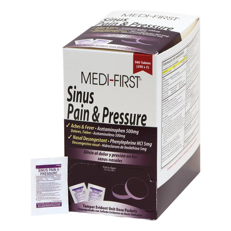 Medique Products 81913 Medi-First Acetaminophen / Phenylephrine Sinus Relief