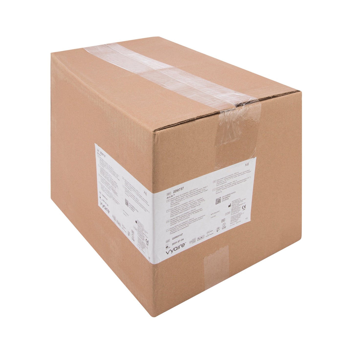 AirLife® Respiratory Therapy Sterile Water Inhalation Solutions, Flexible Bag, 2000 mL
