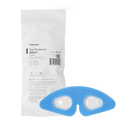 McKesson 159-22 Eye Protector, Adult, 8-1/8 x 2-9/10 Inch, Blue