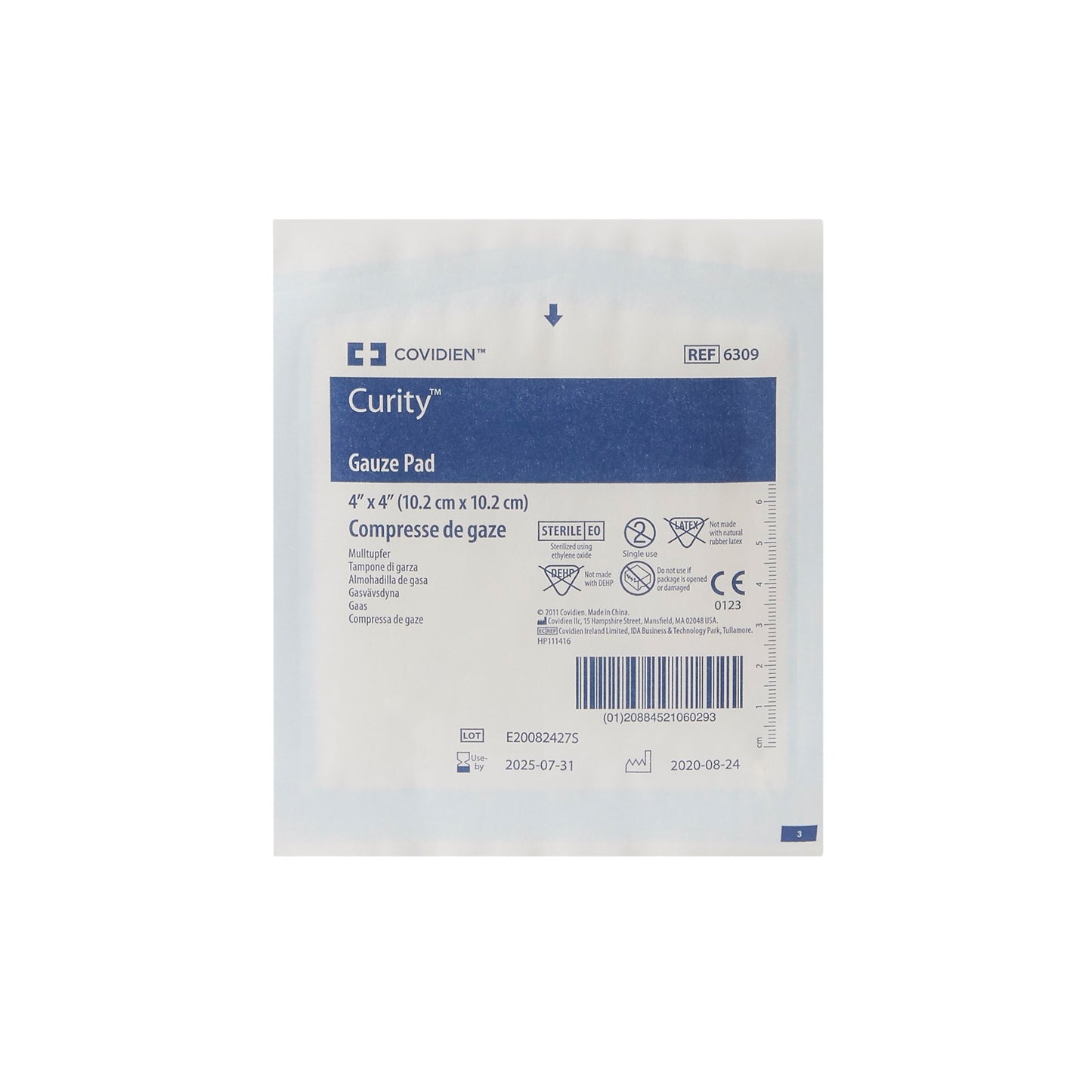 Curity™ Sterile Gauze Sponge, 4 x 4 Inch, 12-Ply