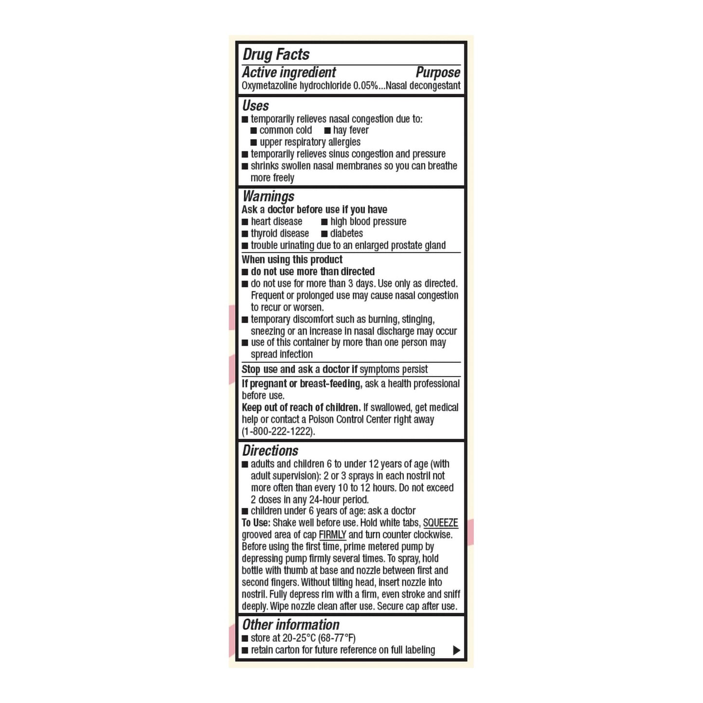 Foster & Thrive™ Oxymetazoline 0.05% Saline Nasal Spray