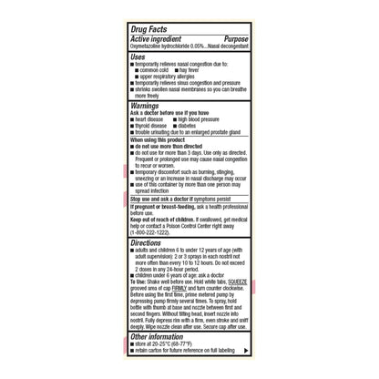 Foster & Thrive™ Oxymetazoline 0.05% Saline Nasal Spray