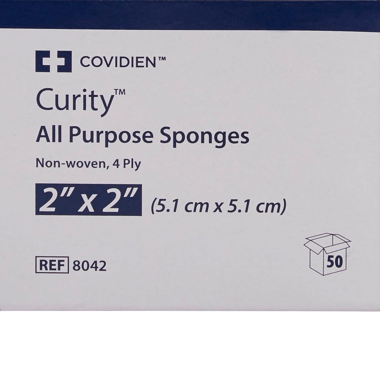 Curity™ Sterile Nonwoven Sponge, 2 x 2 Inch, 4-Ply