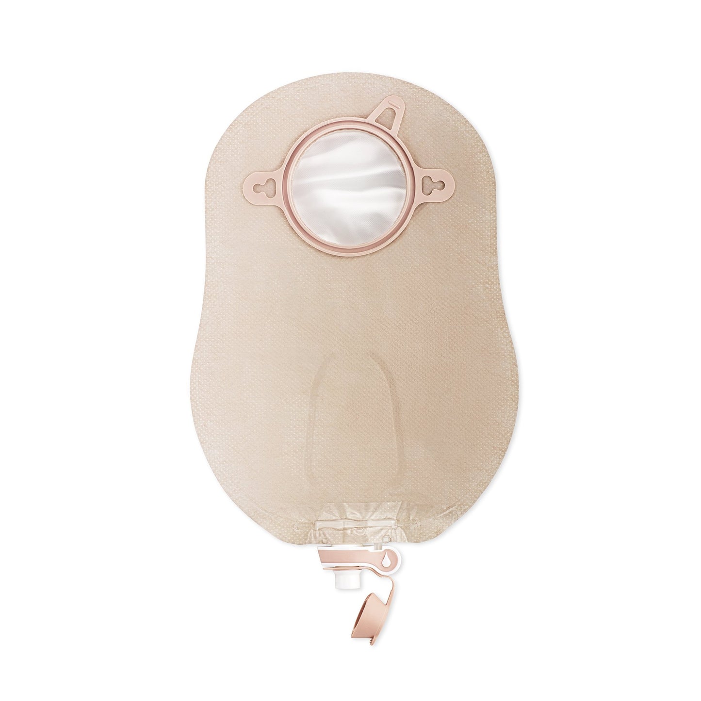 New Image™ Two-Piece Ultra Clear Urostomy Pouch, 57 mm Flange, Red Match